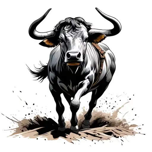 Bull Rider tattoo design idea