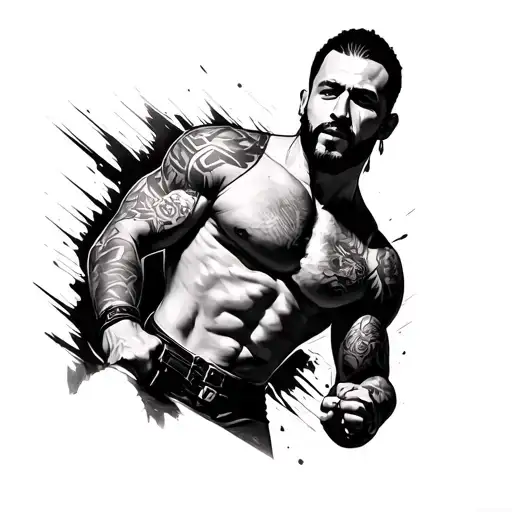 Cm Punk tattoo design idea