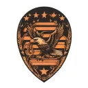 Flag and Eagle tattoo design idea