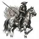 conquistador tattoo design idea