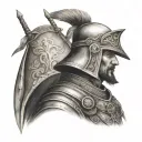 conquistador tattoo design idea