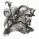 conquistador tattoo design idea