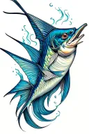 Sailfish tattoo design idea