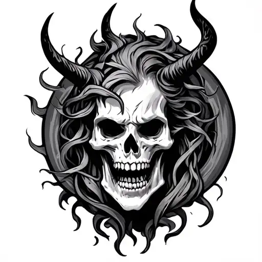 Hell tattoo design idea