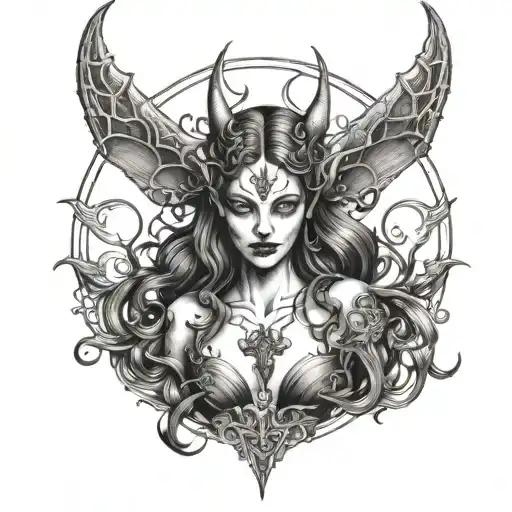 succubus tattoo tattoo design idea