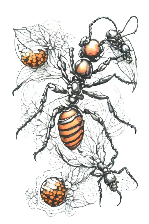 ANT tattoo design idea