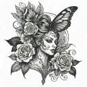 Dark Feminine Energy tattoo design idea