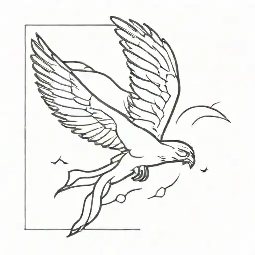icarus falling without wings outline tattoo tattoo design idea