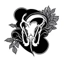 Pubic tattoo design idea