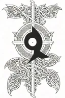 genesis 3:19 incorporated with cross intertwined tattoo design idea