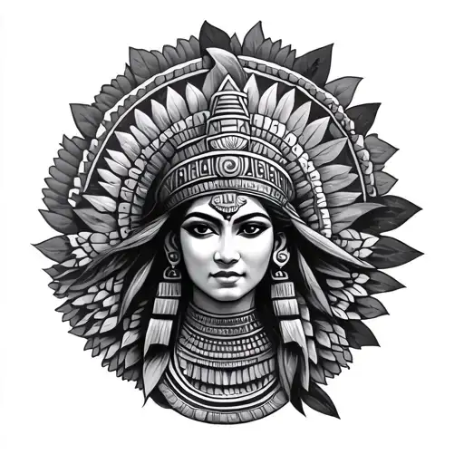 Mayan tattoo design idea