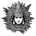 Mayan tattoo design idea