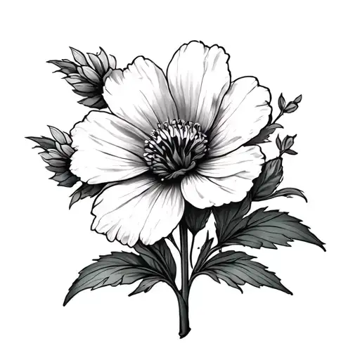 April And September Birth Flower tattoo design idea