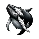 Humpback Whale tattoo design idea