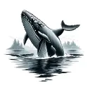 Humpback Whale tattoo design idea