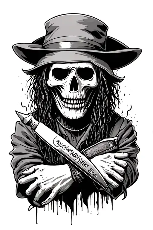 Suicideboys Tattoo with G59 razor scarecrow tattoo design idea