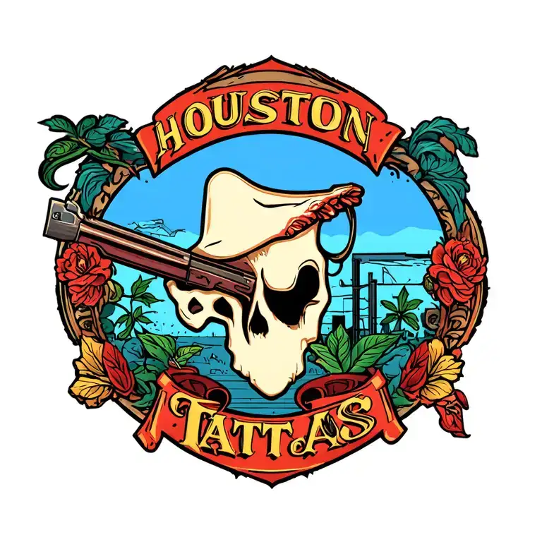Houston Texas tattoo design idea