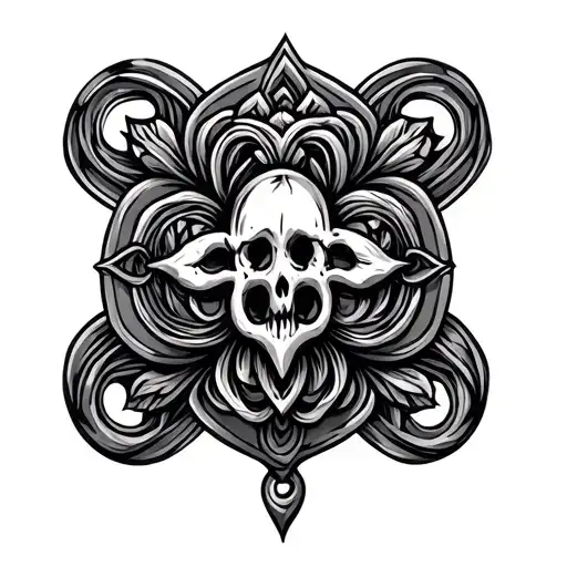 amulet good luck tattoo design idea
