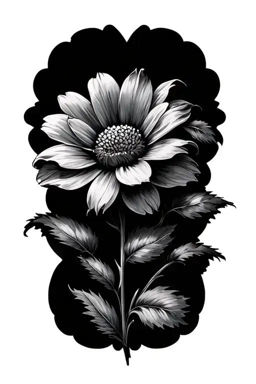 impossible love flower tattoo design idea