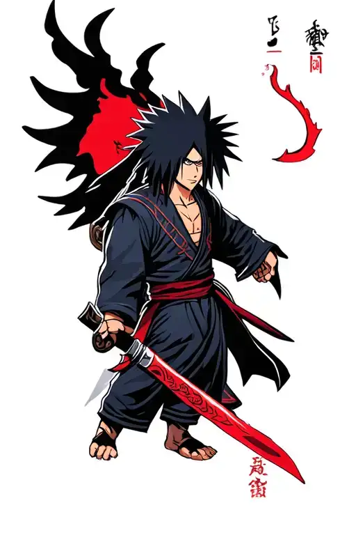 Madara Uchiha tattoo design idea