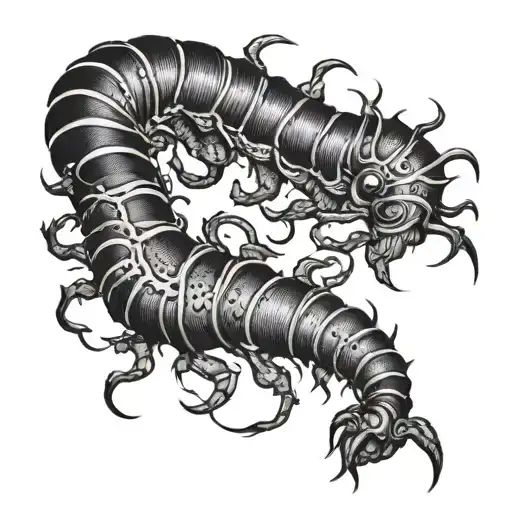 centipede short long tattoo tattoo design idea