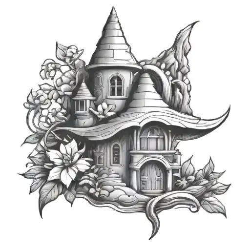 modern hermit minimalist design tattoo design idea