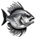 Barramundi tattoo design idea