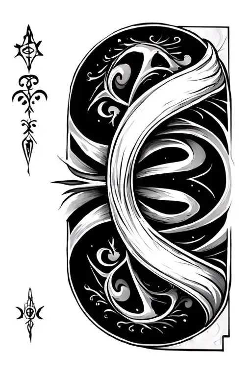 Boredom Symbol tattoo design idea