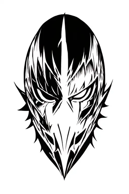 Ichigo Hollow Mask tattoo design idea