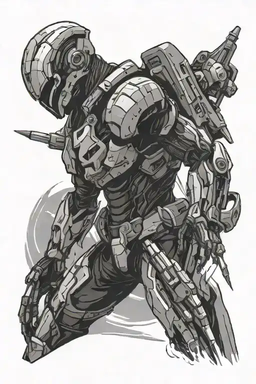 mass effect reaper in space tattoo design idea