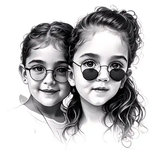 Matching Siblings tattoo design idea