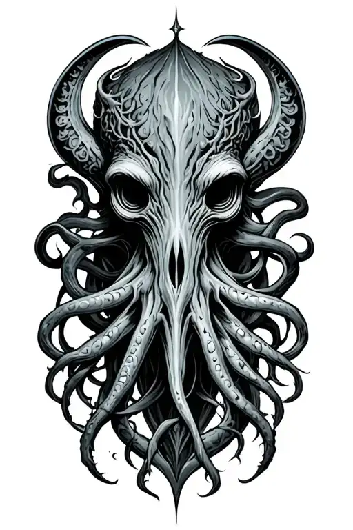 lovecraft cthulhu sigil evil tattoo design idea