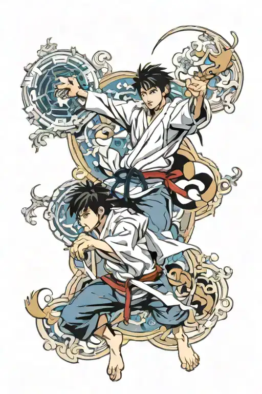 taekwondo tattoo design idea