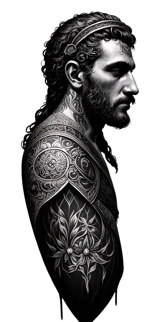 Anglo Saxon tattoo design idea