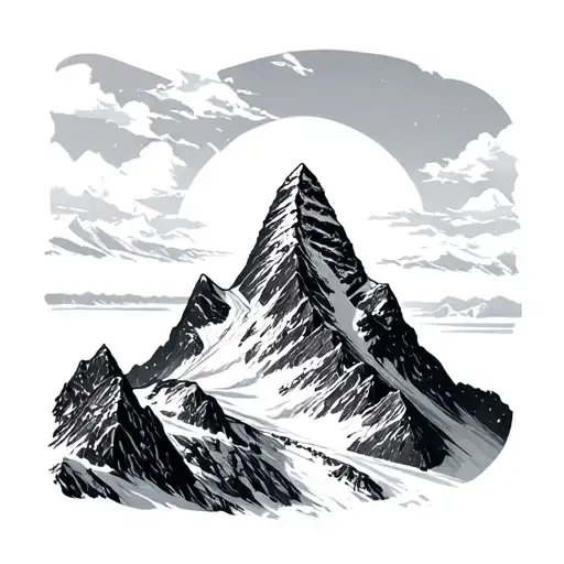 Matterhorn tattoo design idea