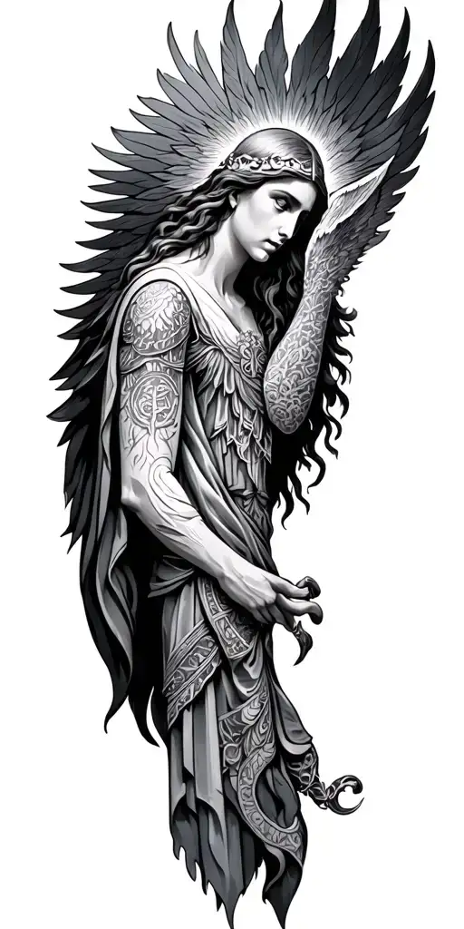 st uriel sleeve tattoo design idea