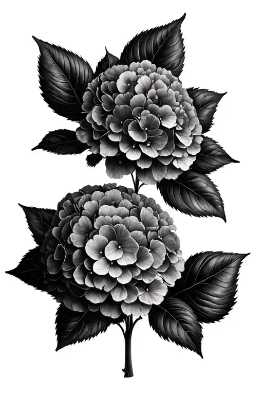 I take a handful of black land in the palm of the palm of two hydrangeas for your eyes that no longer see me tattoo design idea