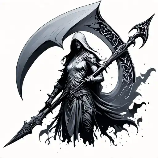 apex legends scythe tattoo design idea