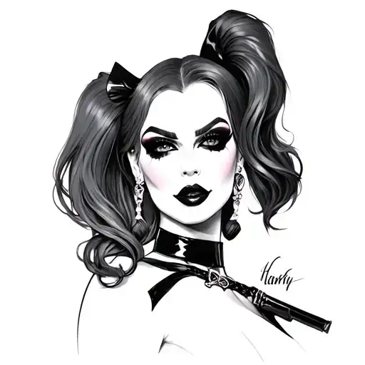 Harley Quinn tattoo design idea