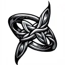 circle ring celtic knot tattoo design idea