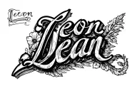 "Leon Dean" lettering tattoo tattoo design idea