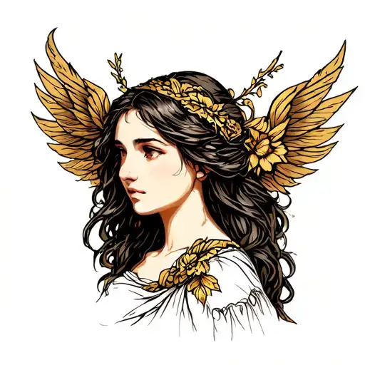 Biblical Eve tattoo design idea