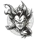 Vegeta Majin symbol on hand tattoo tattoo design idea