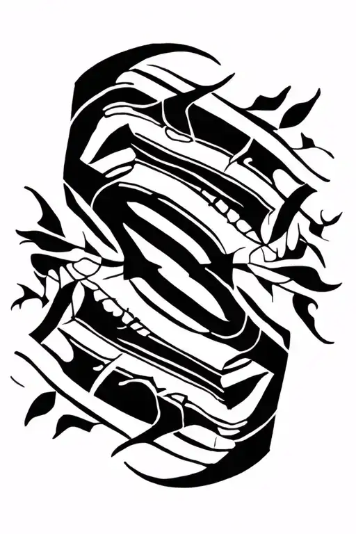 from the wrist through the elbow tattoo design idea
