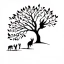 eevee evolution tree tattoo design idea