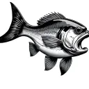 Bass tattoo design idea