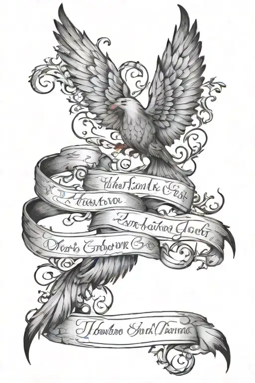 using the lyrics "If there's no one beside you, when your soul embarks; Then I'll follow you into the dark" tattoo design idea