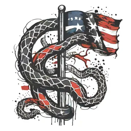 13 Colonies flag, Give me liberty or give me death, Don't tread on me Snake tattoo design idea