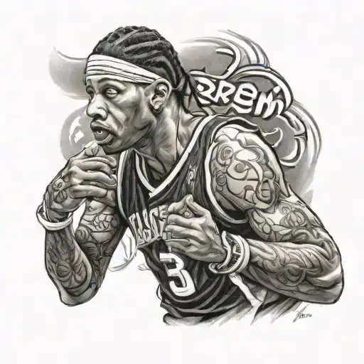 Allen Iverson tattoo design idea