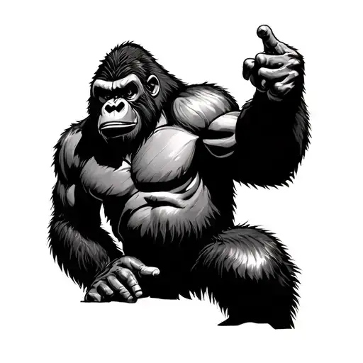 King Kong tattoo design idea